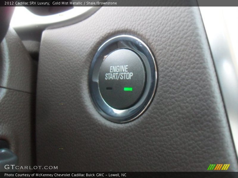 Gold Mist Metallic / Shale/Brownstone 2012 Cadillac SRX Luxury