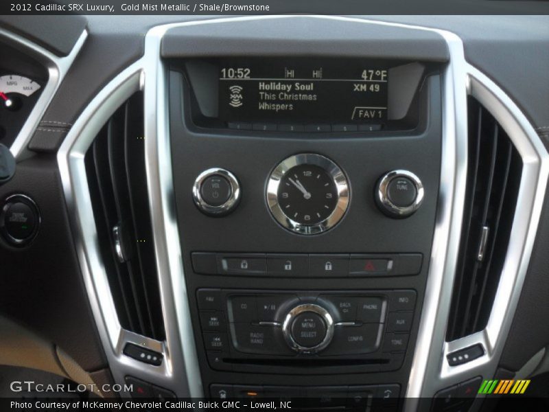 Gold Mist Metallic / Shale/Brownstone 2012 Cadillac SRX Luxury