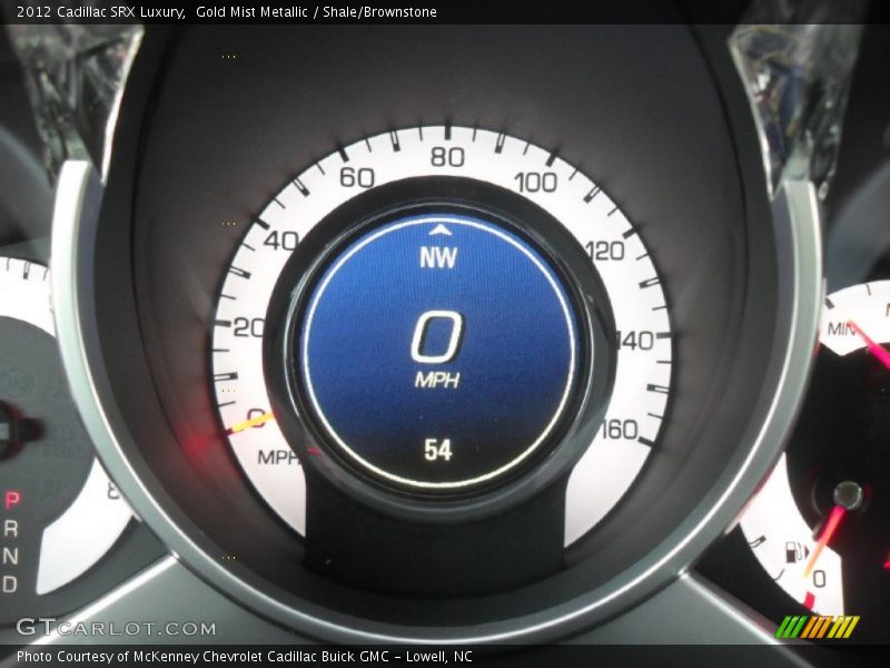 Gold Mist Metallic / Shale/Brownstone 2012 Cadillac SRX Luxury