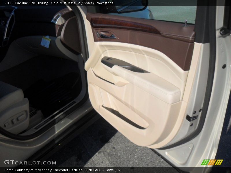 Gold Mist Metallic / Shale/Brownstone 2012 Cadillac SRX Luxury