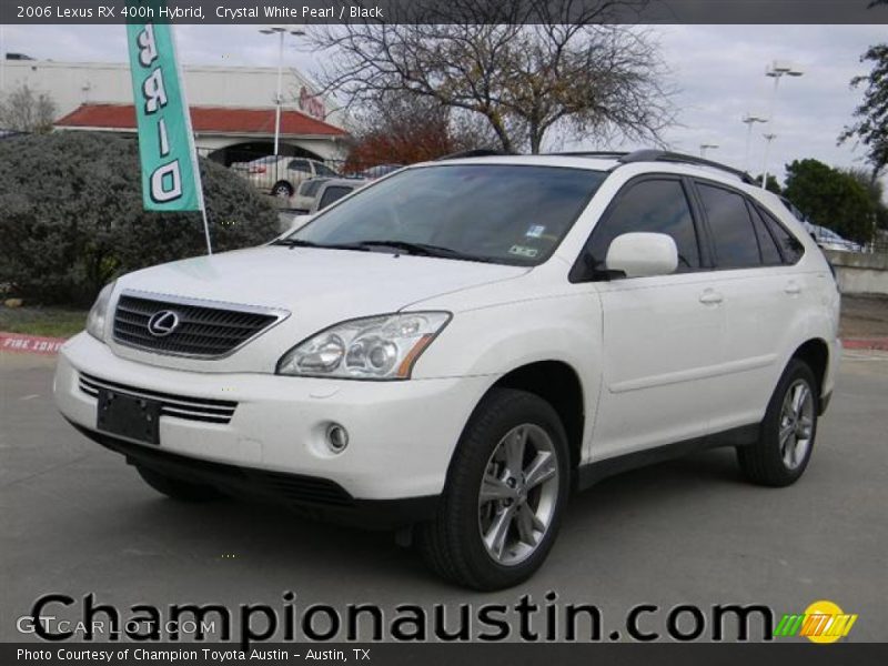Crystal White Pearl / Black 2006 Lexus RX 400h Hybrid