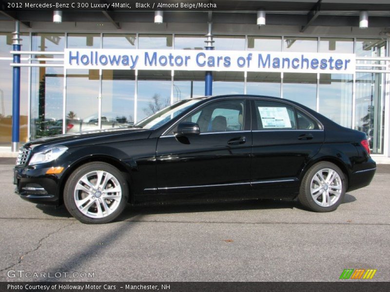 Black / Almond Beige/Mocha 2012 Mercedes-Benz C 300 Luxury 4Matic