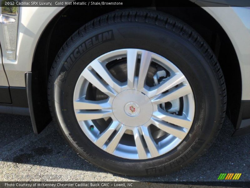 Gold Mist Metallic / Shale/Brownstone 2012 Cadillac SRX Luxury