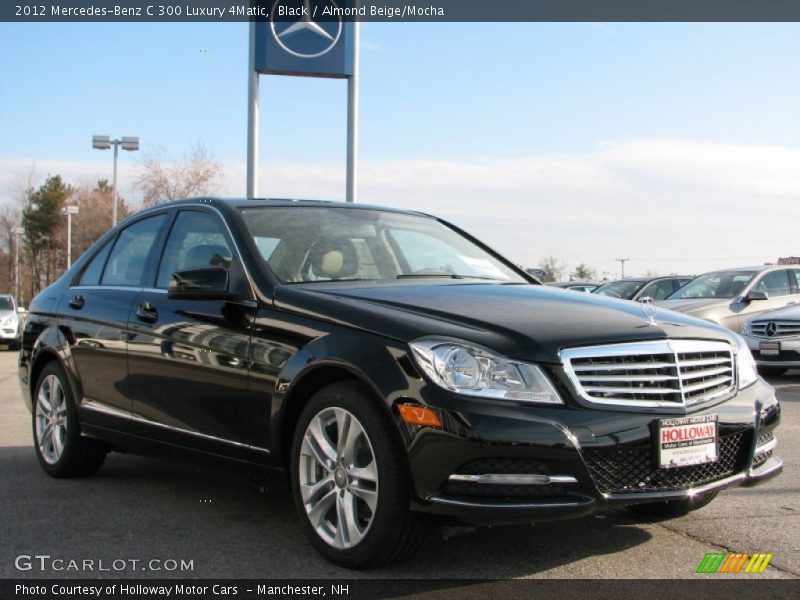 Black / Almond Beige/Mocha 2012 Mercedes-Benz C 300 Luxury 4Matic