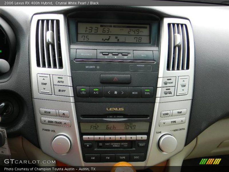 Crystal White Pearl / Black 2006 Lexus RX 400h Hybrid