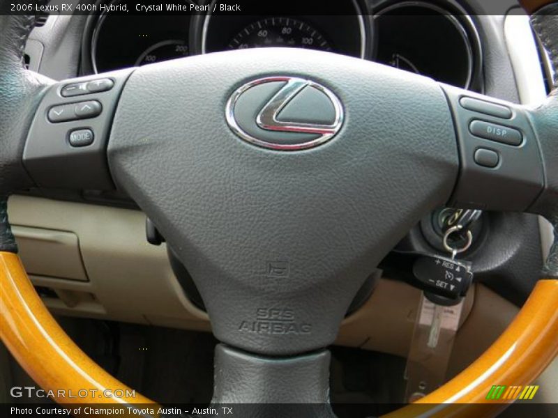 Crystal White Pearl / Black 2006 Lexus RX 400h Hybrid
