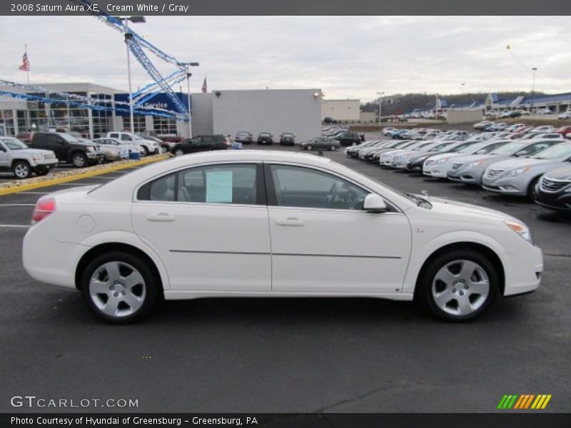 Cream White / Gray 2008 Saturn Aura XE