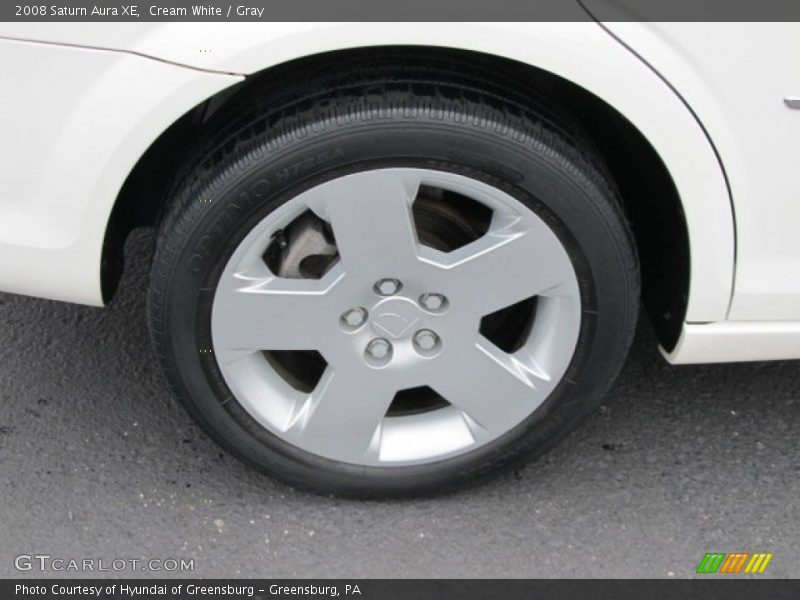 Cream White / Gray 2008 Saturn Aura XE