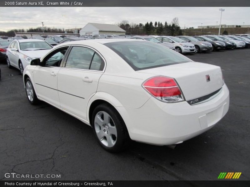 Cream White / Gray 2008 Saturn Aura XE