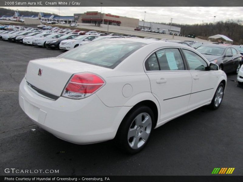 Cream White / Gray 2008 Saturn Aura XE
