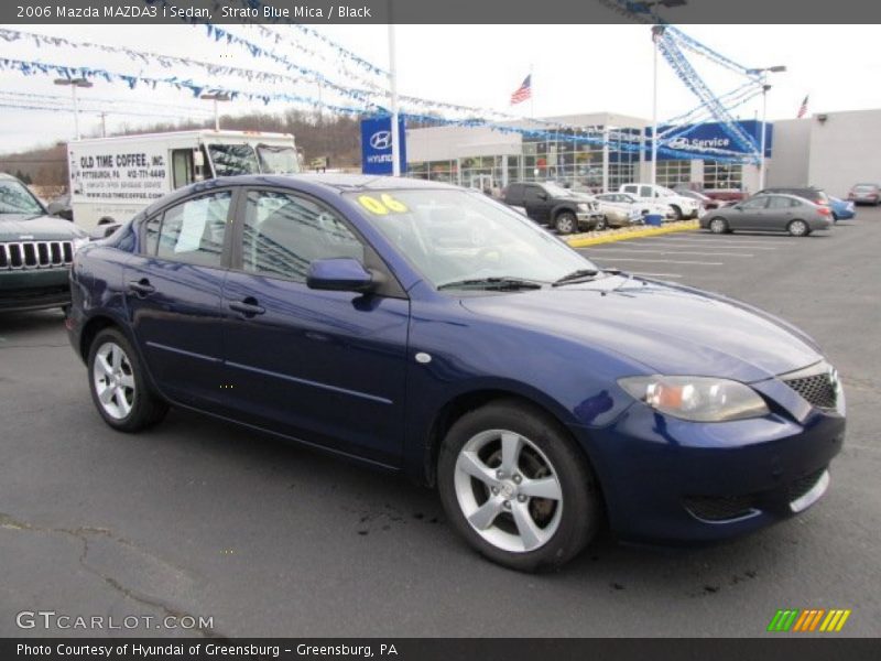 Strato Blue Mica / Black 2006 Mazda MAZDA3 i Sedan