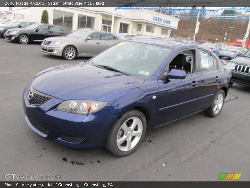 Strato Blue Mica / Black 2006 Mazda MAZDA3 i Sedan