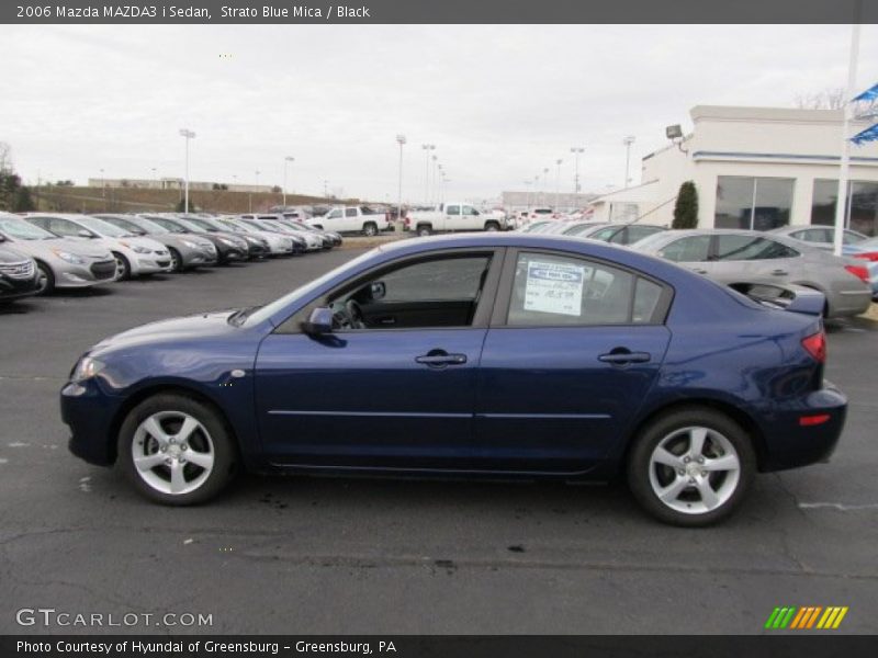 Strato Blue Mica / Black 2006 Mazda MAZDA3 i Sedan