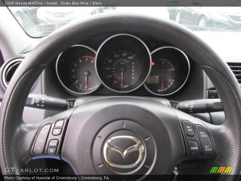 Strato Blue Mica / Black 2006 Mazda MAZDA3 i Sedan