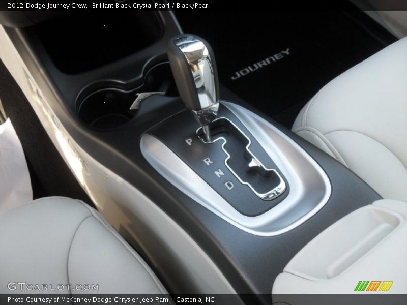 Brilliant Black Crystal Pearl / Black/Pearl 2012 Dodge Journey Crew