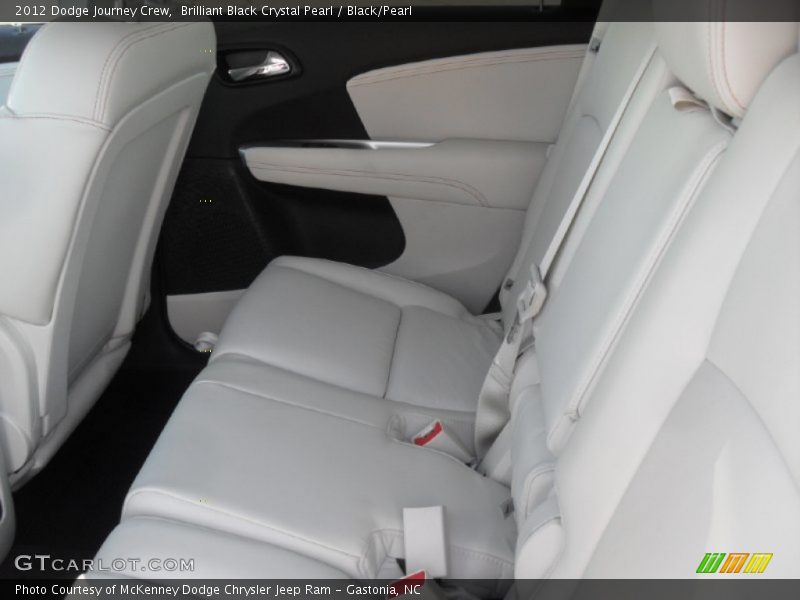 Brilliant Black Crystal Pearl / Black/Pearl 2012 Dodge Journey Crew