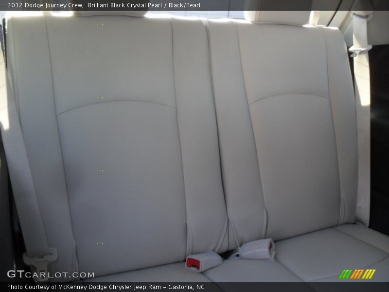 Brilliant Black Crystal Pearl / Black/Pearl 2012 Dodge Journey Crew