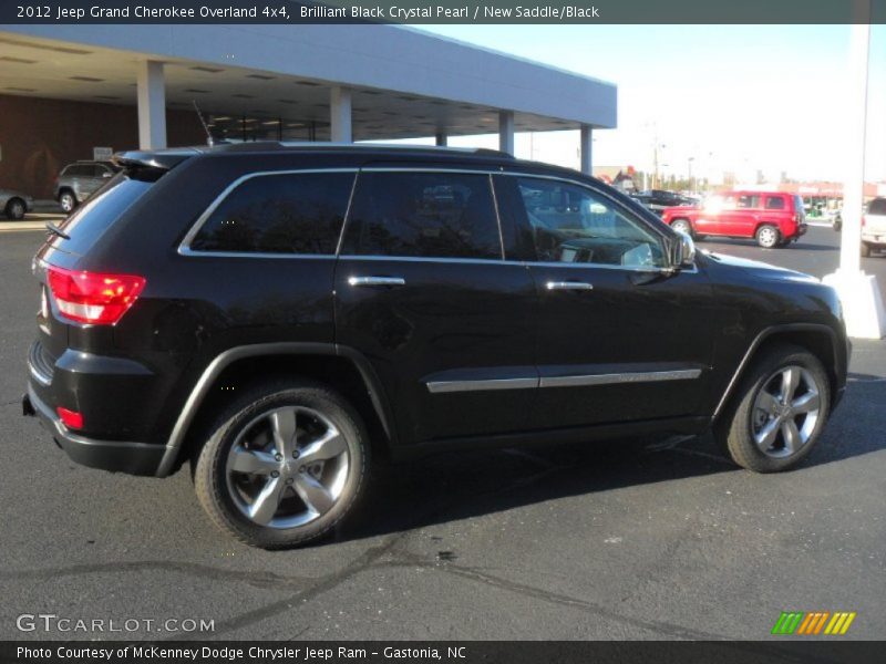 Brilliant Black Crystal Pearl / New Saddle/Black 2012 Jeep Grand Cherokee Overland 4x4