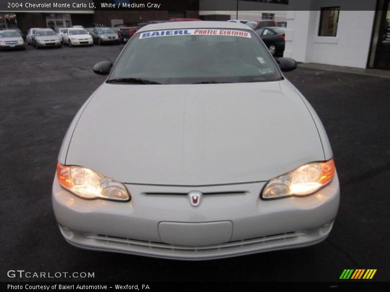White / Medium Gray 2004 Chevrolet Monte Carlo LS