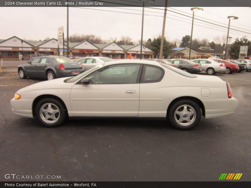 White / Medium Gray 2004 Chevrolet Monte Carlo LS