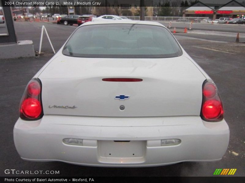 White / Medium Gray 2004 Chevrolet Monte Carlo LS