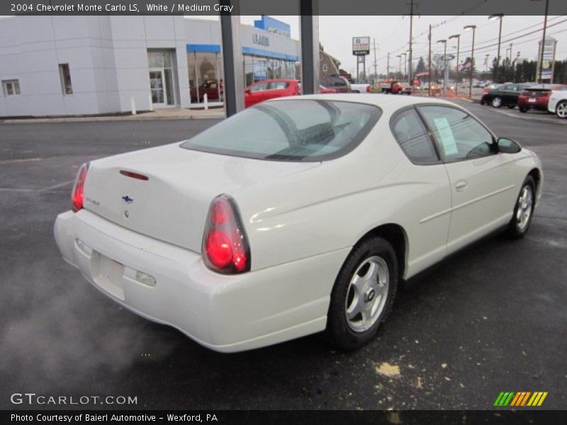 White / Medium Gray 2004 Chevrolet Monte Carlo LS