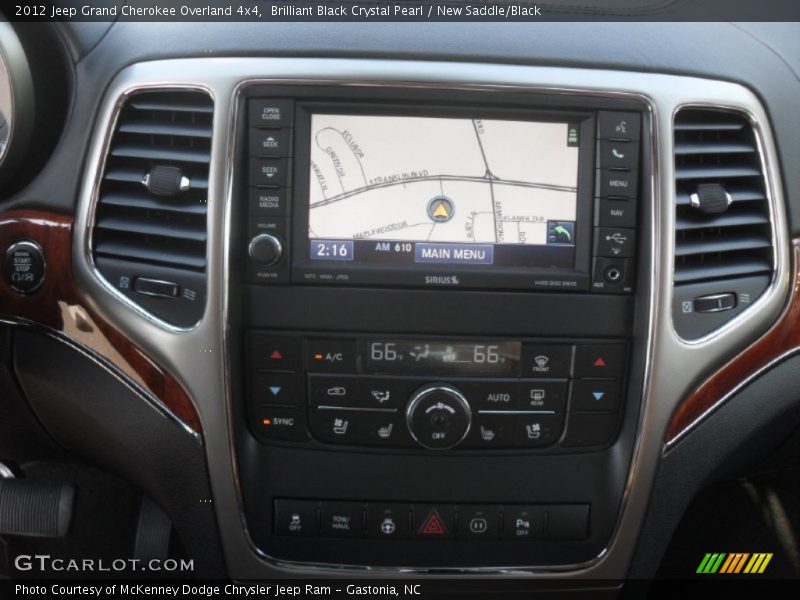 Brilliant Black Crystal Pearl / New Saddle/Black 2012 Jeep Grand Cherokee Overland 4x4