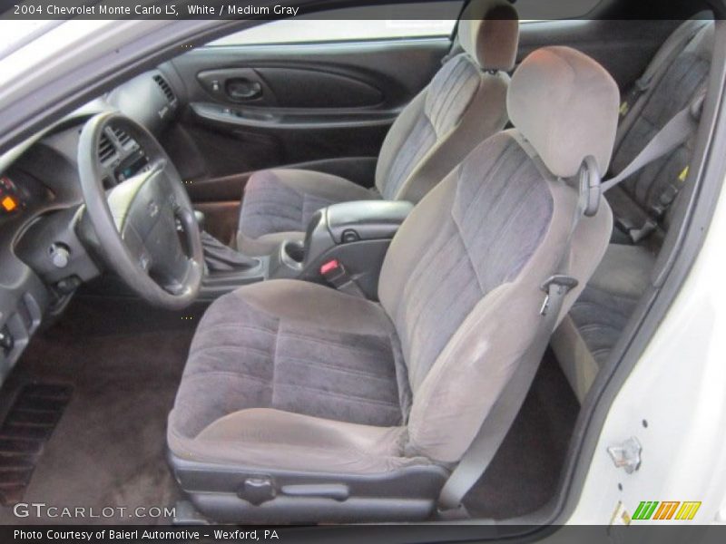White / Medium Gray 2004 Chevrolet Monte Carlo LS
