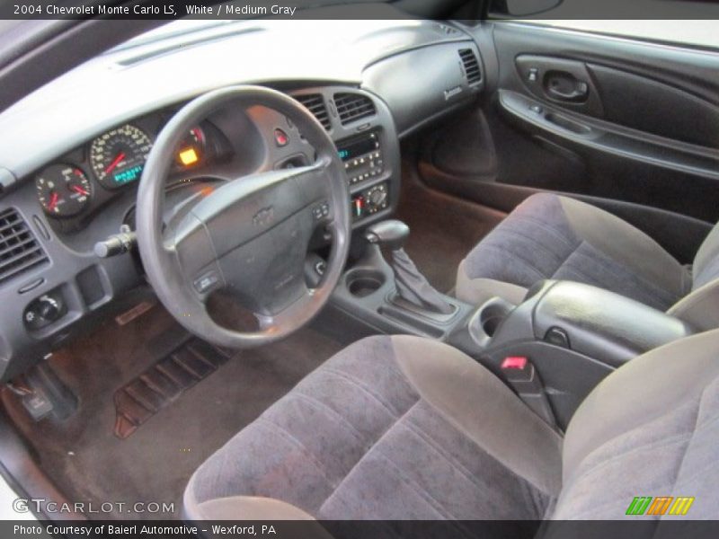 White / Medium Gray 2004 Chevrolet Monte Carlo LS