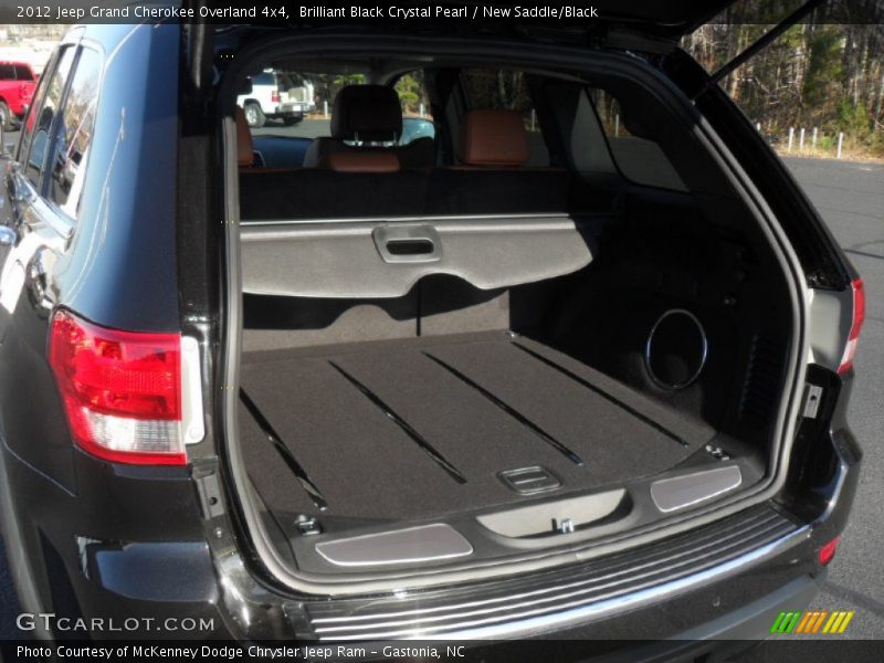 Brilliant Black Crystal Pearl / New Saddle/Black 2012 Jeep Grand Cherokee Overland 4x4