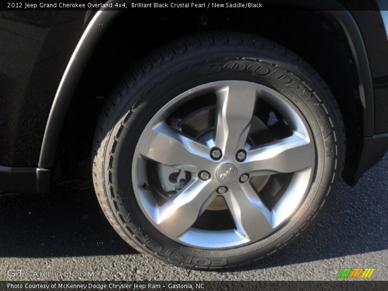 Brilliant Black Crystal Pearl / New Saddle/Black 2012 Jeep Grand Cherokee Overland 4x4