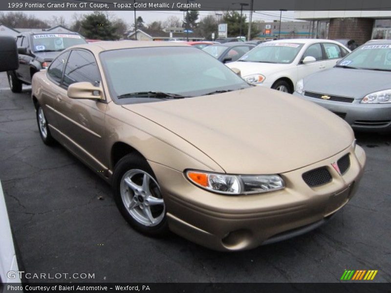 Topaz Gold Metallic / Graphite 1999 Pontiac Grand Prix GT Coupe