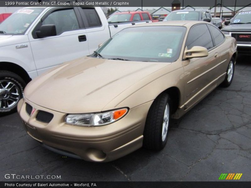 Topaz Gold Metallic / Graphite 1999 Pontiac Grand Prix GT Coupe