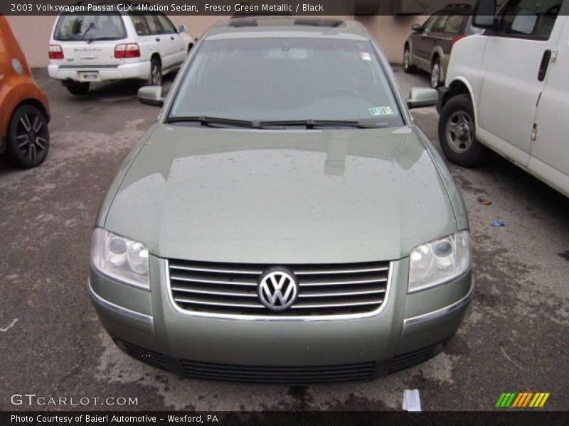 Fresco Green Metallic / Black 2003 Volkswagen Passat GLX 4Motion Sedan