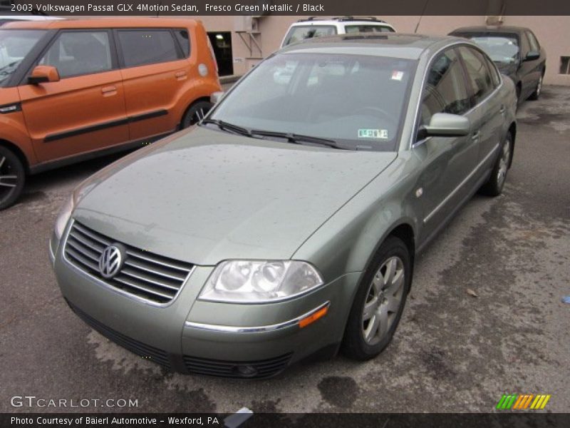 Fresco Green Metallic / Black 2003 Volkswagen Passat GLX 4Motion Sedan