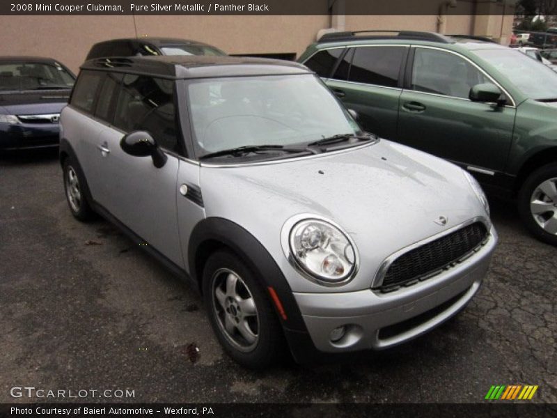 Pure Silver Metallic / Panther Black 2008 Mini Cooper Clubman