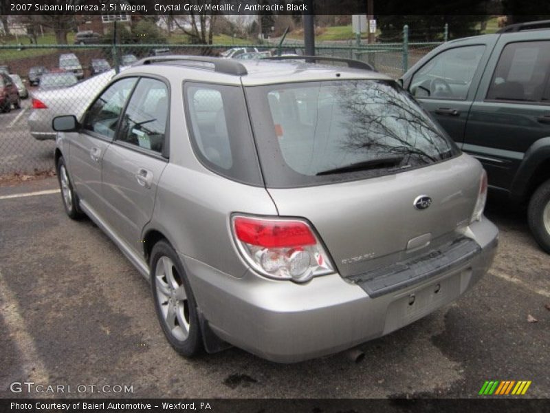 Crystal Gray Metallic / Anthracite Black 2007 Subaru Impreza 2.5i Wagon