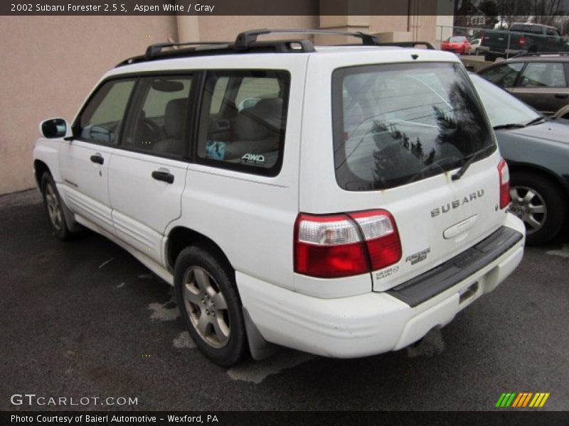 Aspen White / Gray 2002 Subaru Forester 2.5 S