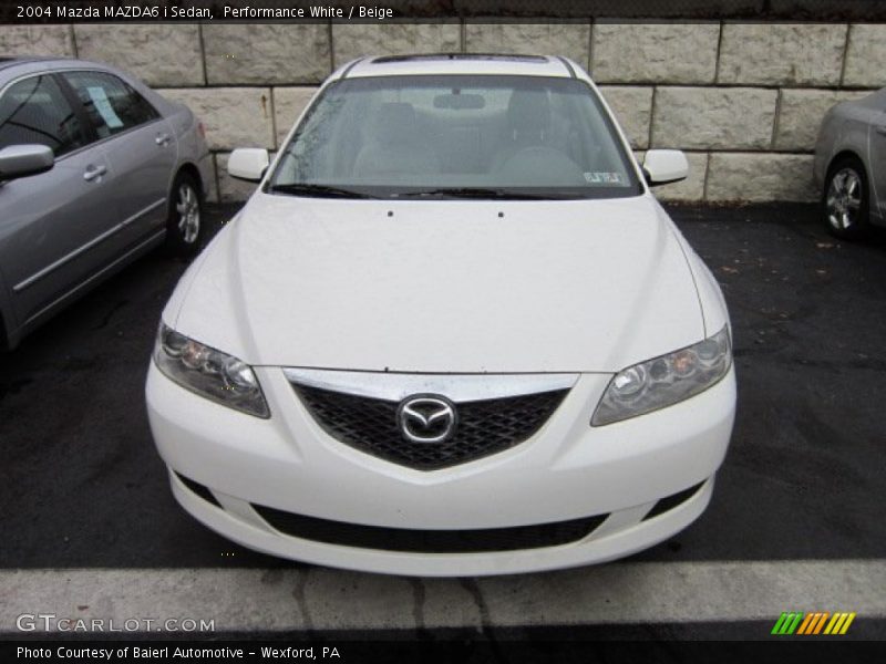 Performance White / Beige 2004 Mazda MAZDA6 i Sedan