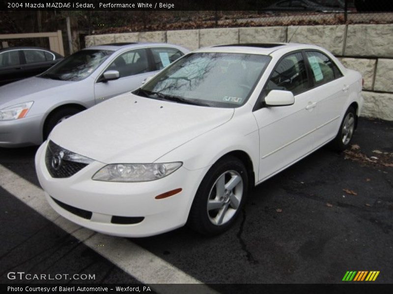 Performance White / Beige 2004 Mazda MAZDA6 i Sedan