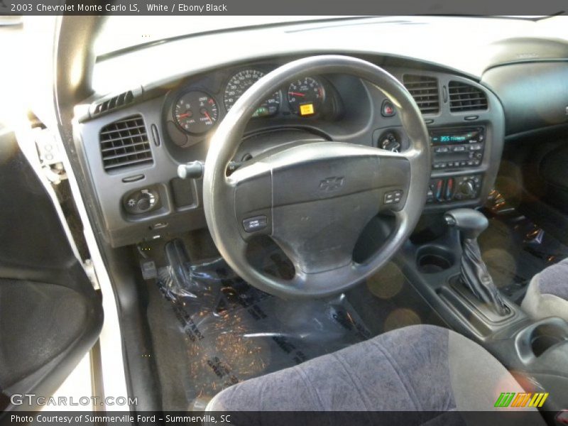 White / Ebony Black 2003 Chevrolet Monte Carlo LS