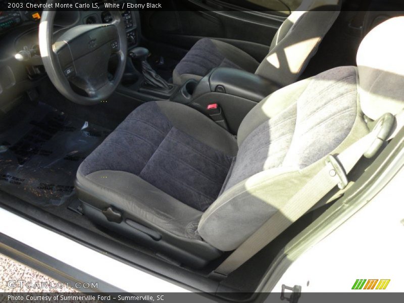 White / Ebony Black 2003 Chevrolet Monte Carlo LS