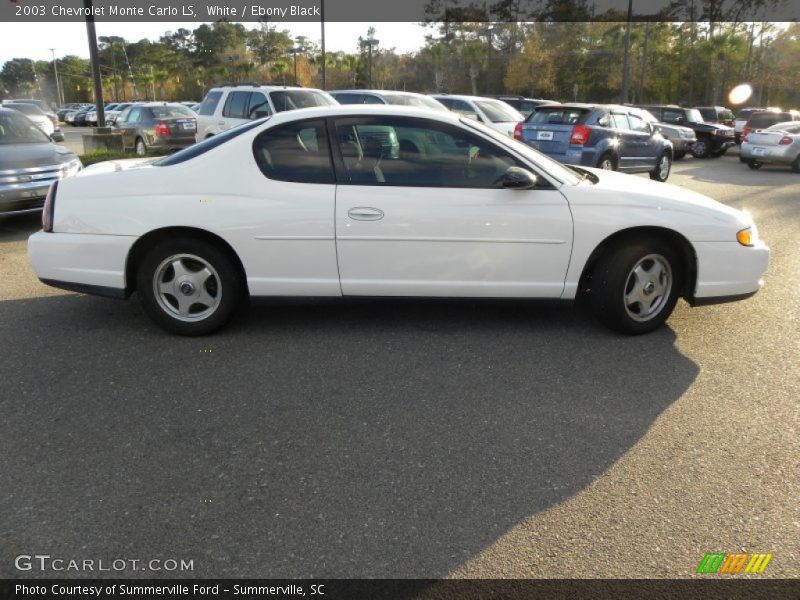 White / Ebony Black 2003 Chevrolet Monte Carlo LS