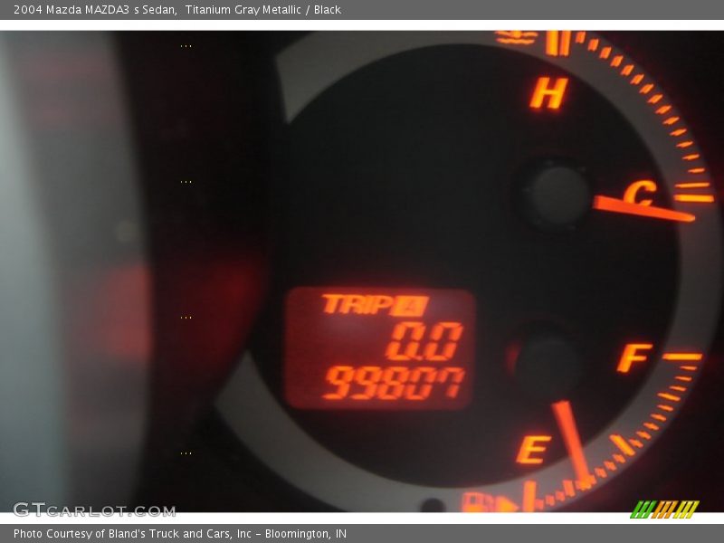 Titanium Gray Metallic / Black 2004 Mazda MAZDA3 s Sedan