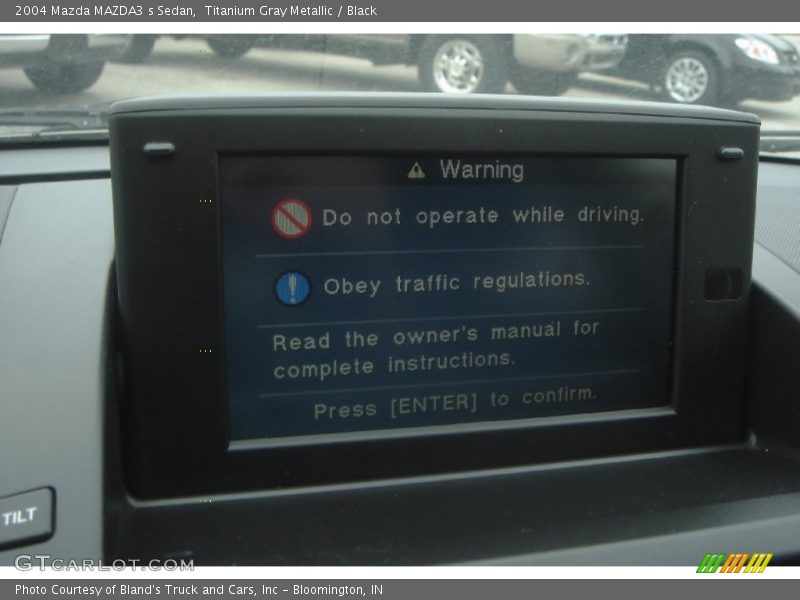 Titanium Gray Metallic / Black 2004 Mazda MAZDA3 s Sedan