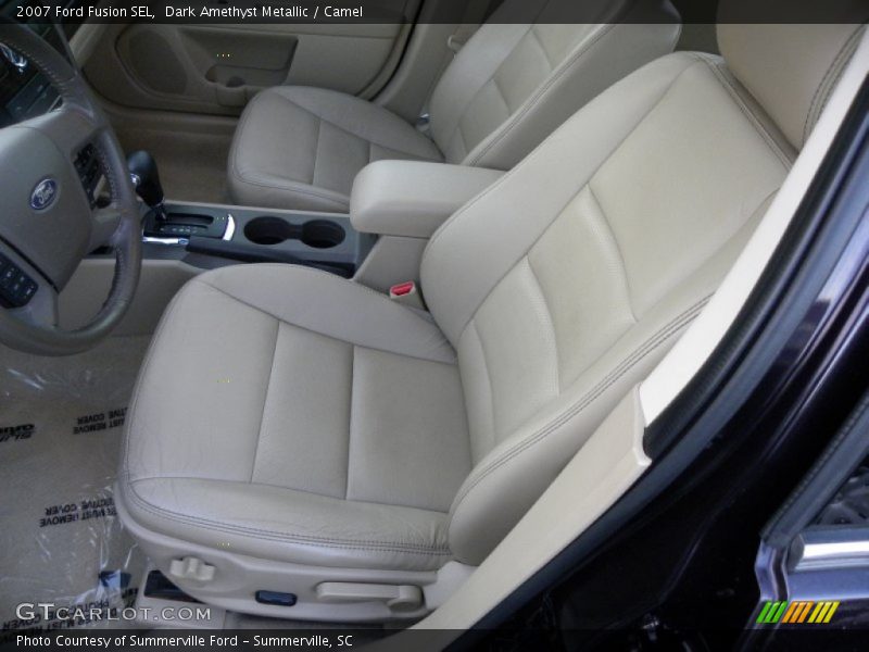 Dark Amethyst Metallic / Camel 2007 Ford Fusion SEL