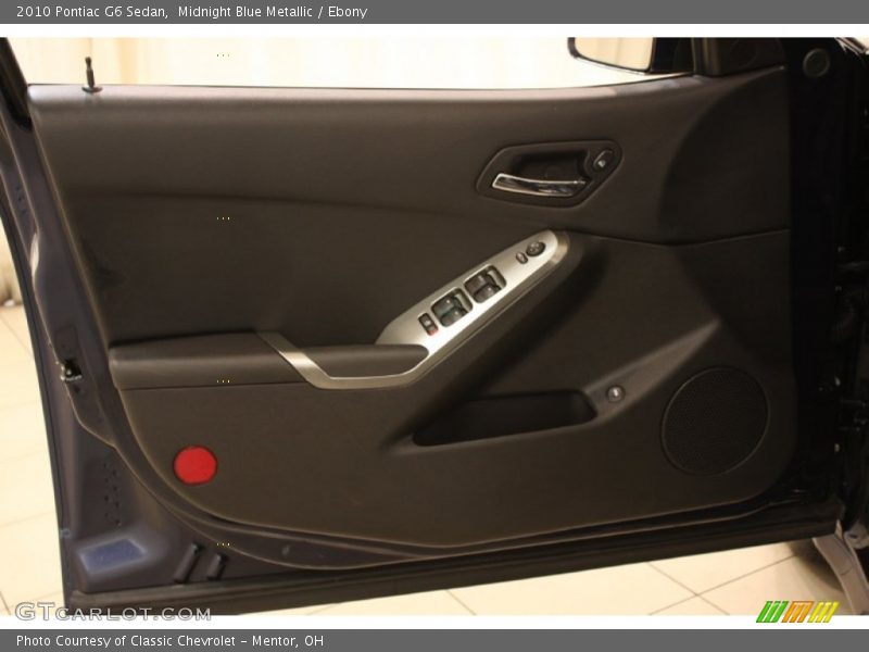 Midnight Blue Metallic / Ebony 2010 Pontiac G6 Sedan