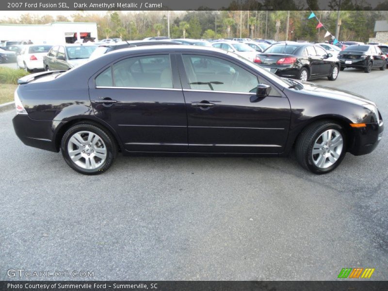 Dark Amethyst Metallic / Camel 2007 Ford Fusion SEL