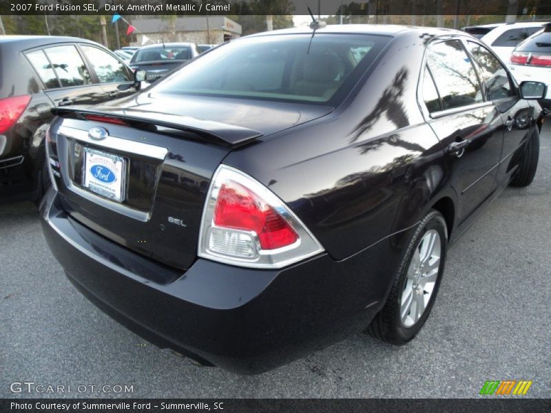 Dark Amethyst Metallic / Camel 2007 Ford Fusion SEL