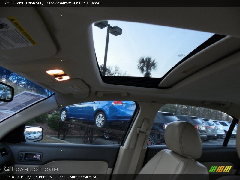 Dark Amethyst Metallic / Camel 2007 Ford Fusion SEL